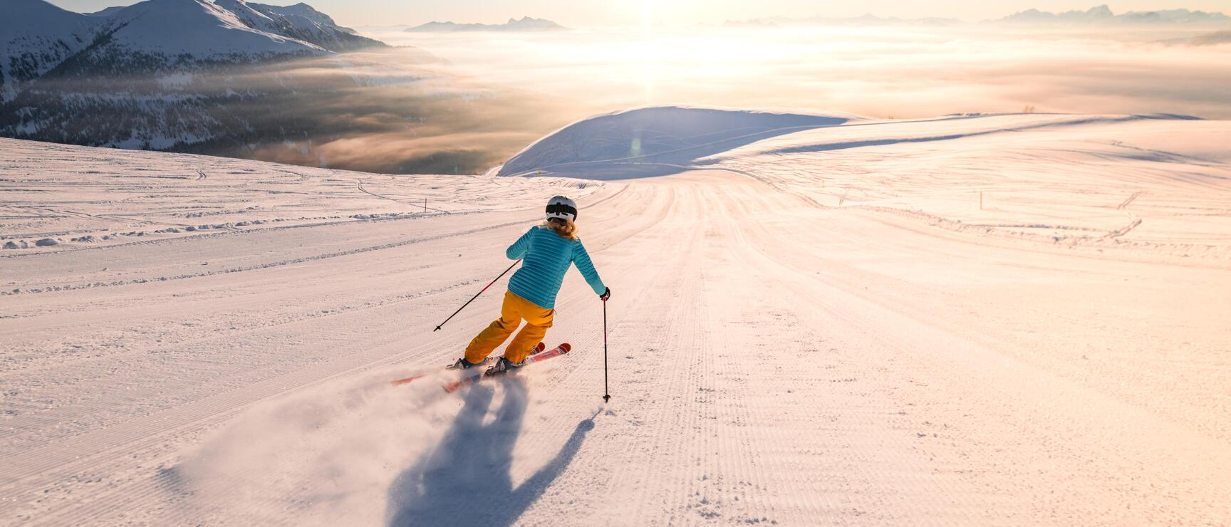 Skiing at the Emberger Alm