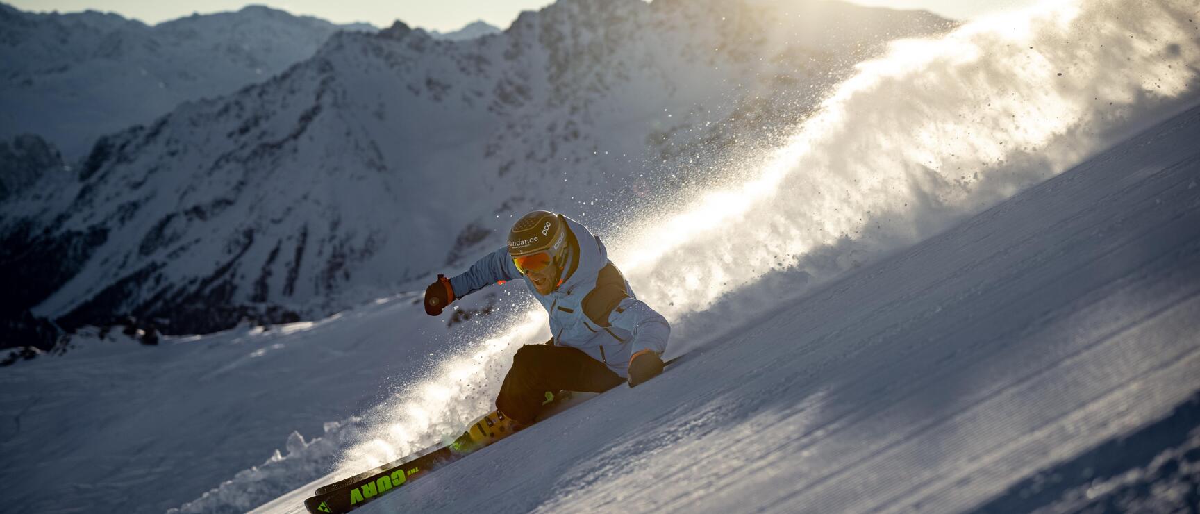 Skifahren im Skigebiet Ischgl