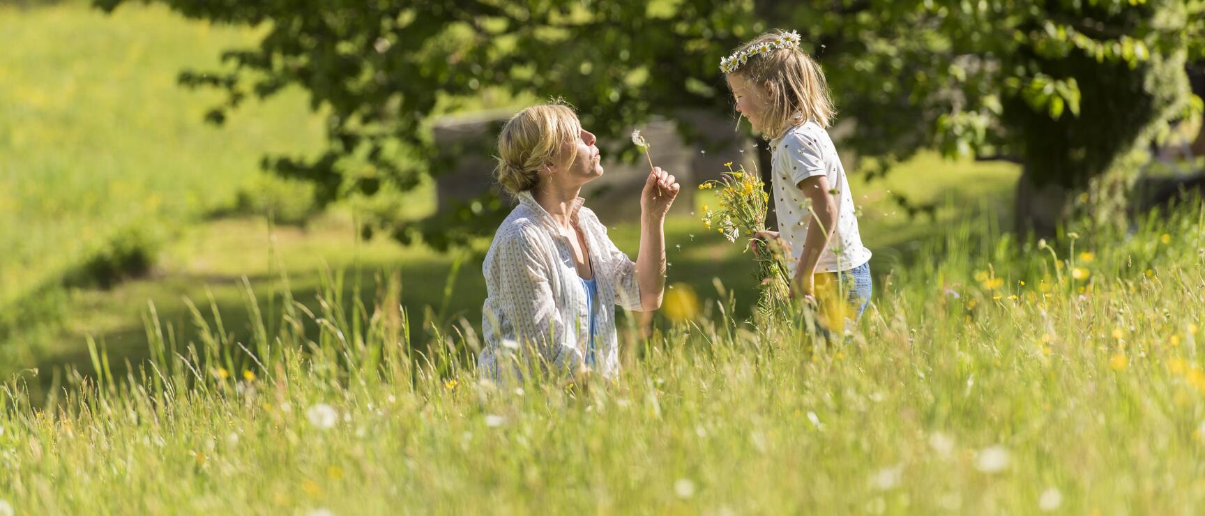 Enjoy a mountain break together with the whole family in the blooming Alpine meadows of Austria