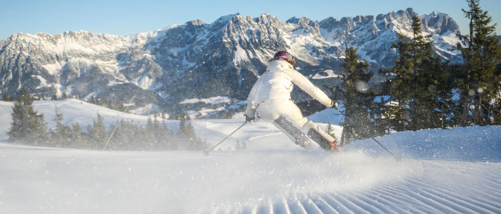 Jazda na nartach z zachwycającą panoramą gór w SkiWelt Wilder Kaiser - Brixental