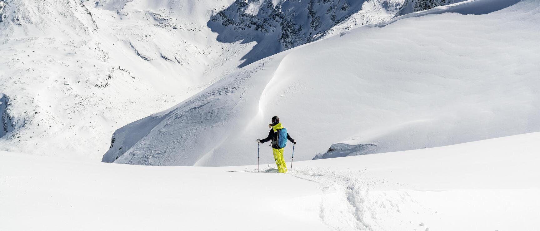 narciarstwo z widokiem na góry, Gastein