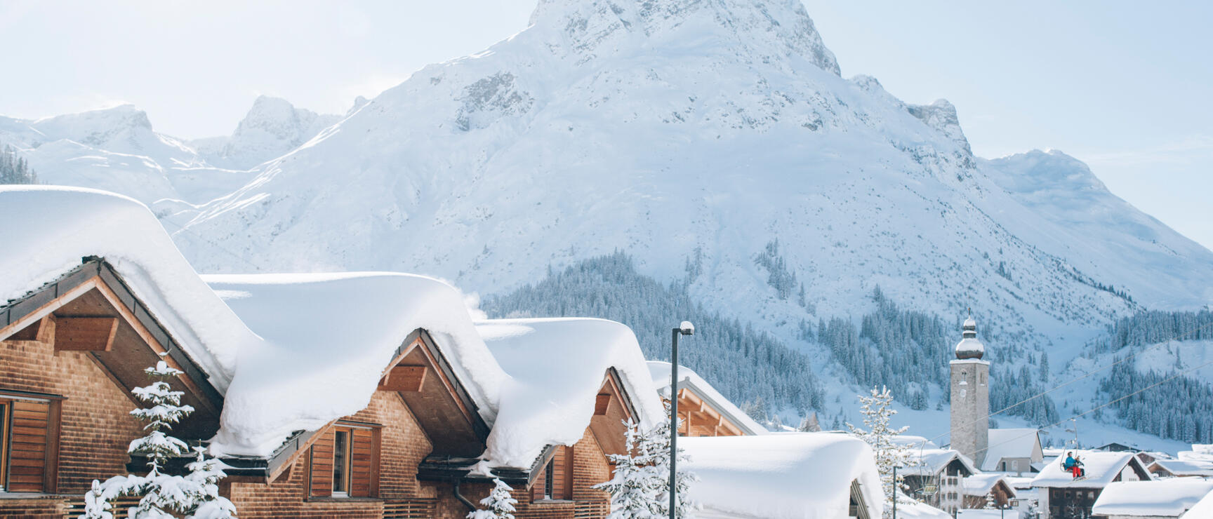 Sneeuw in Lech Zürs am Arlberg