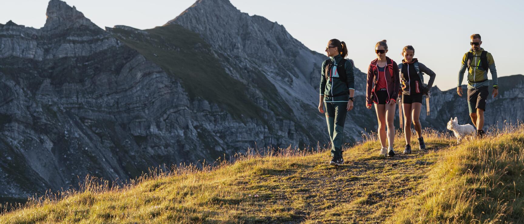 Hiking surrounded by majestic mountains in Obertauern
