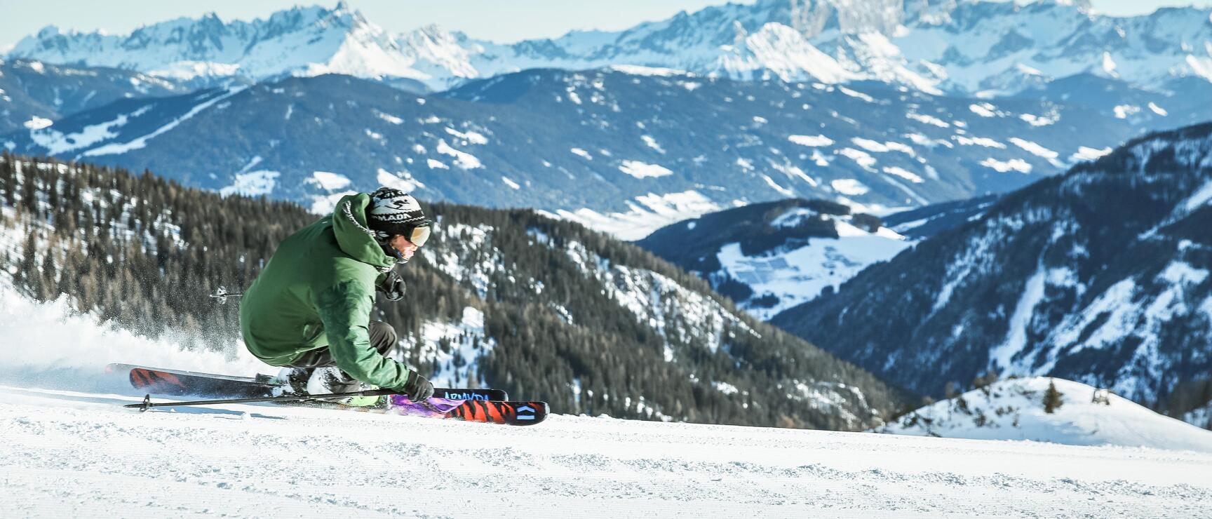Skifahrer am Shuttleberg