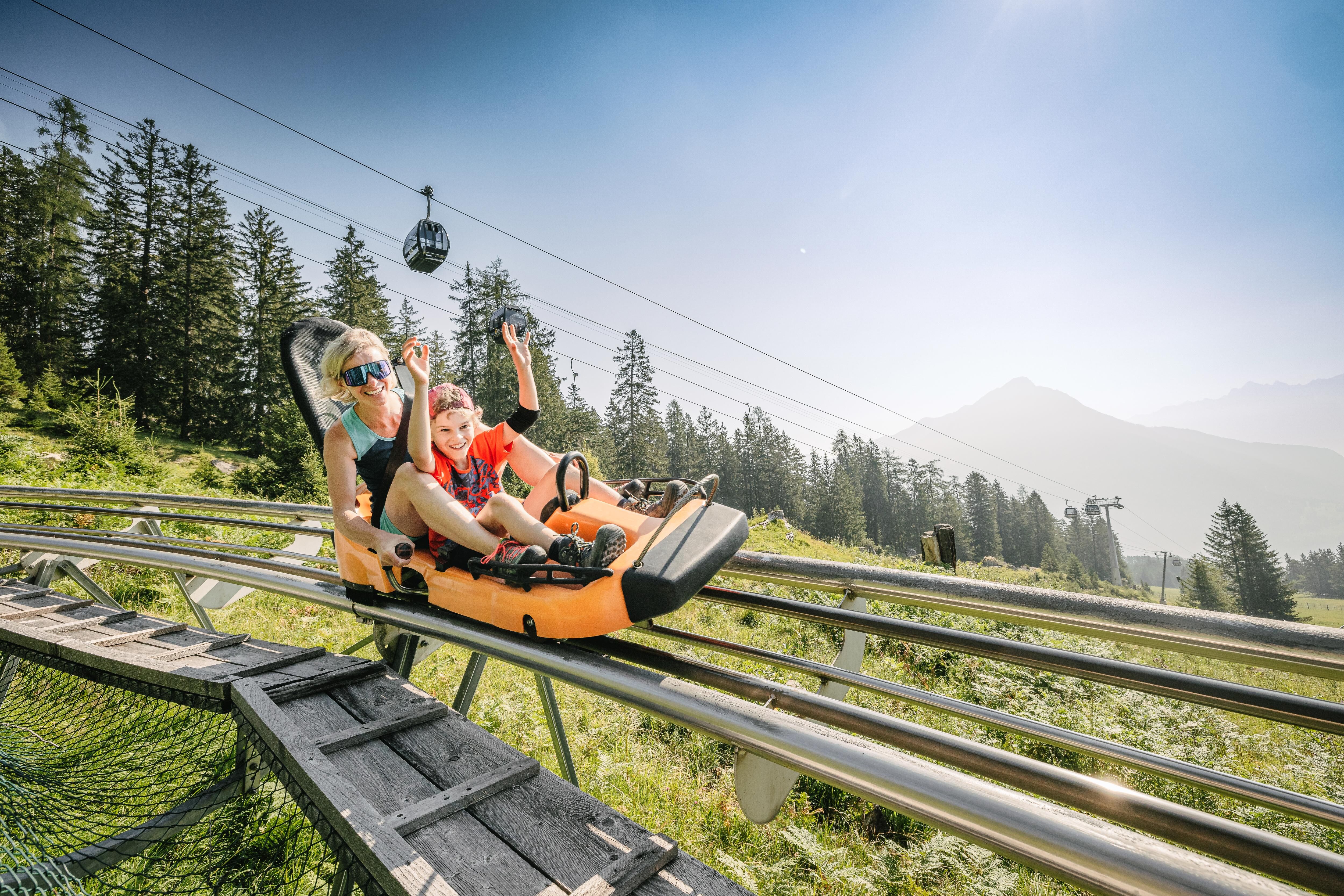 Summer toboggan runs in Austria: Speed, bends, mountains