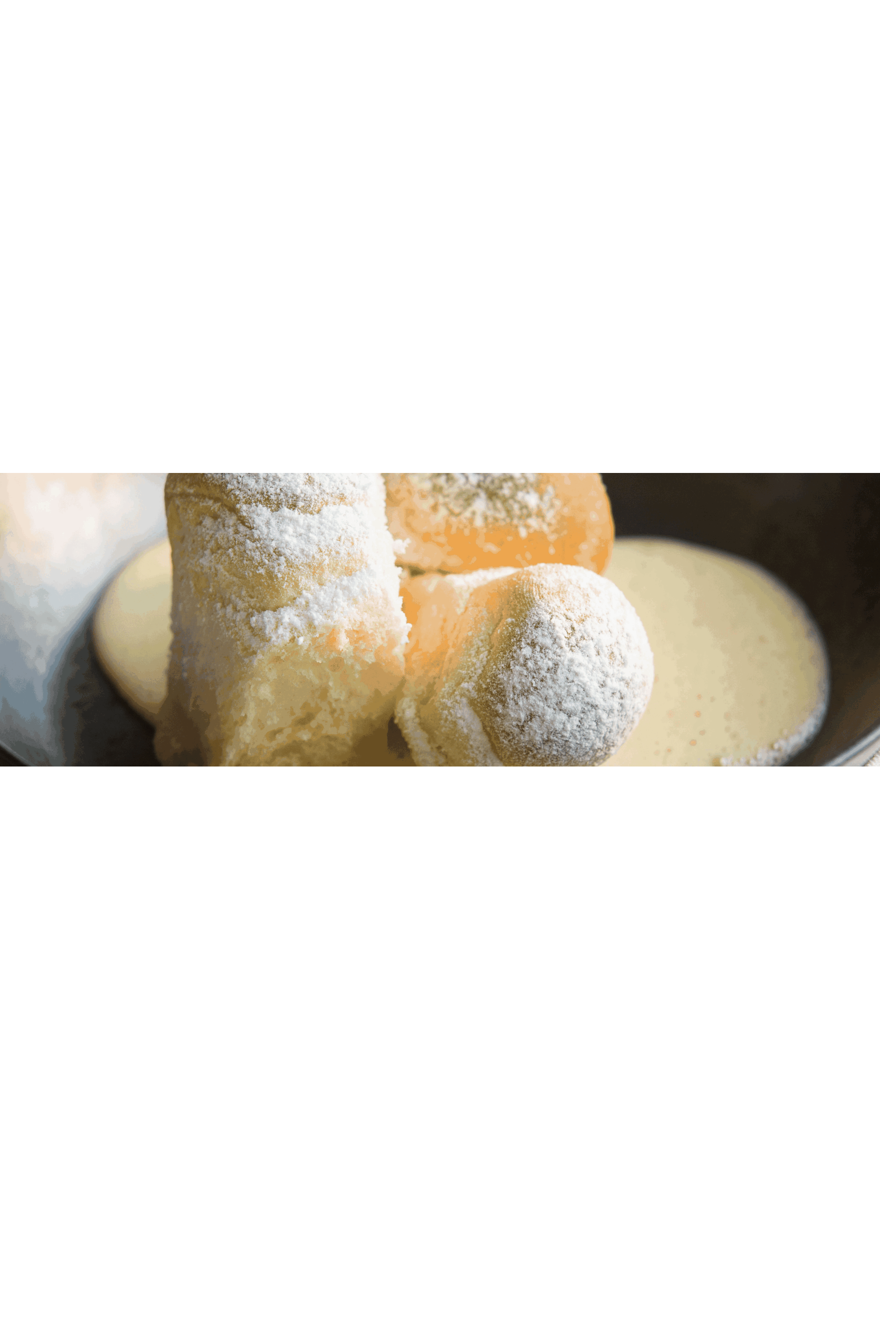Buchteln with custard