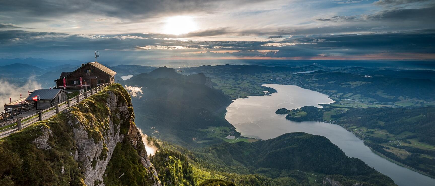 Mondsee view from Schafberg
