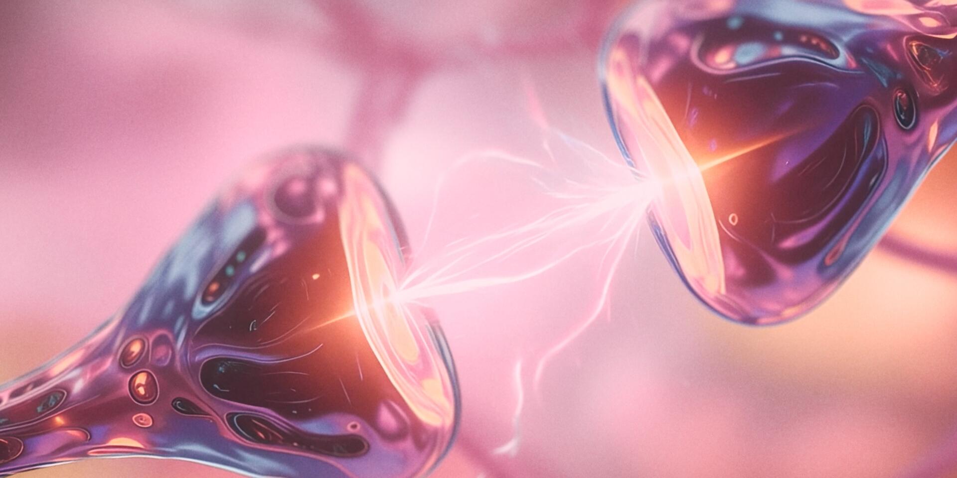Visualisierung zweier Synapsen