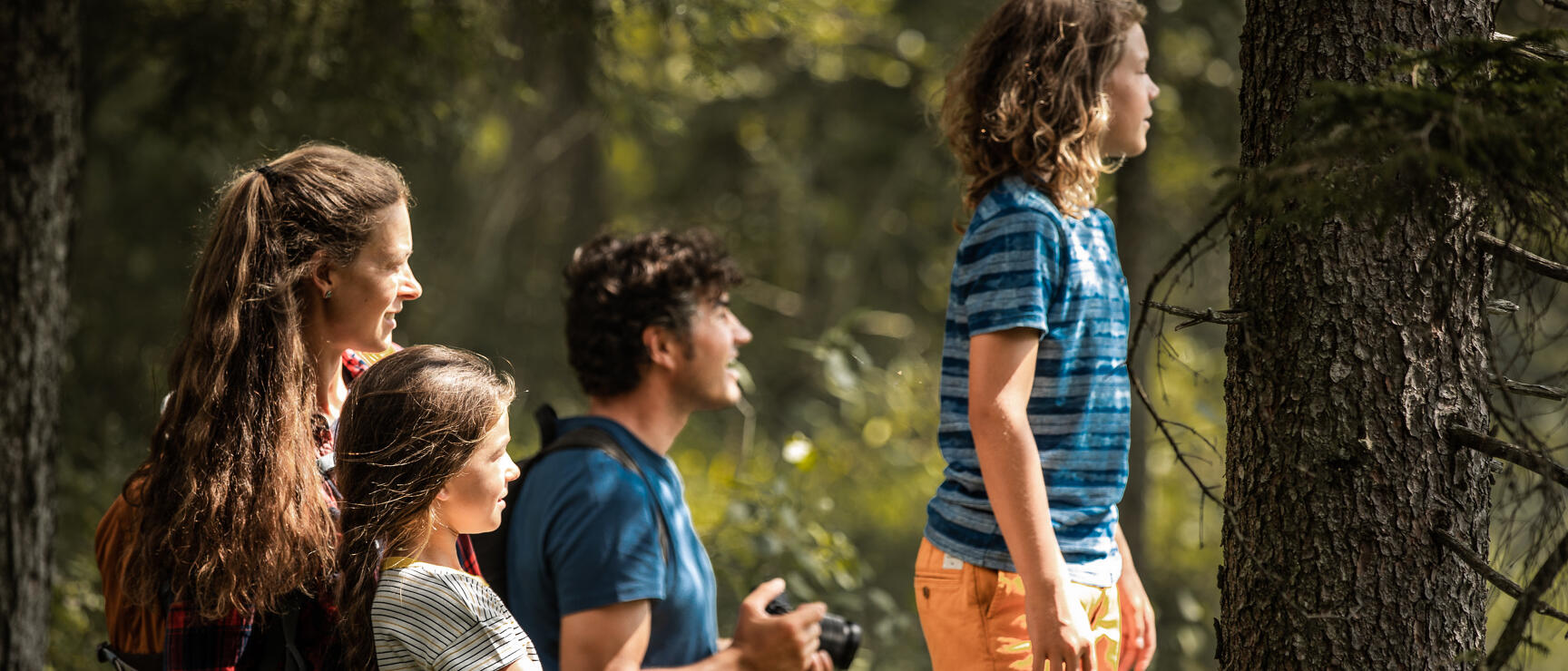 Hiking in the woods, family holidays, Altaussee