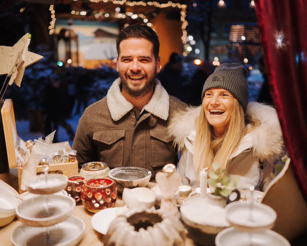 Couple at the Altenmarkt Advent market