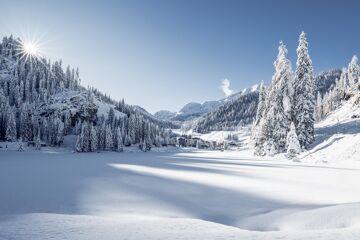 Zauchensee winter landscape