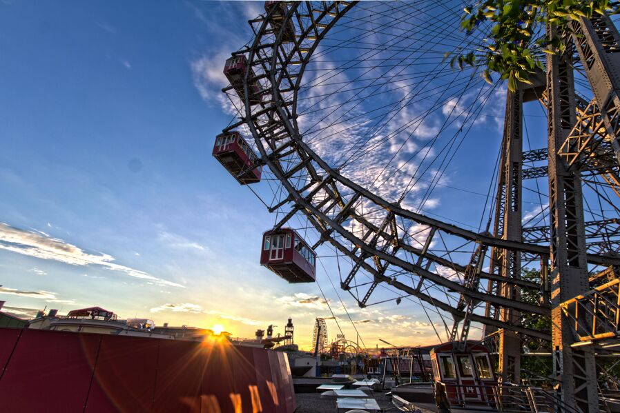 Poranek przy WIENER RIESENRAD