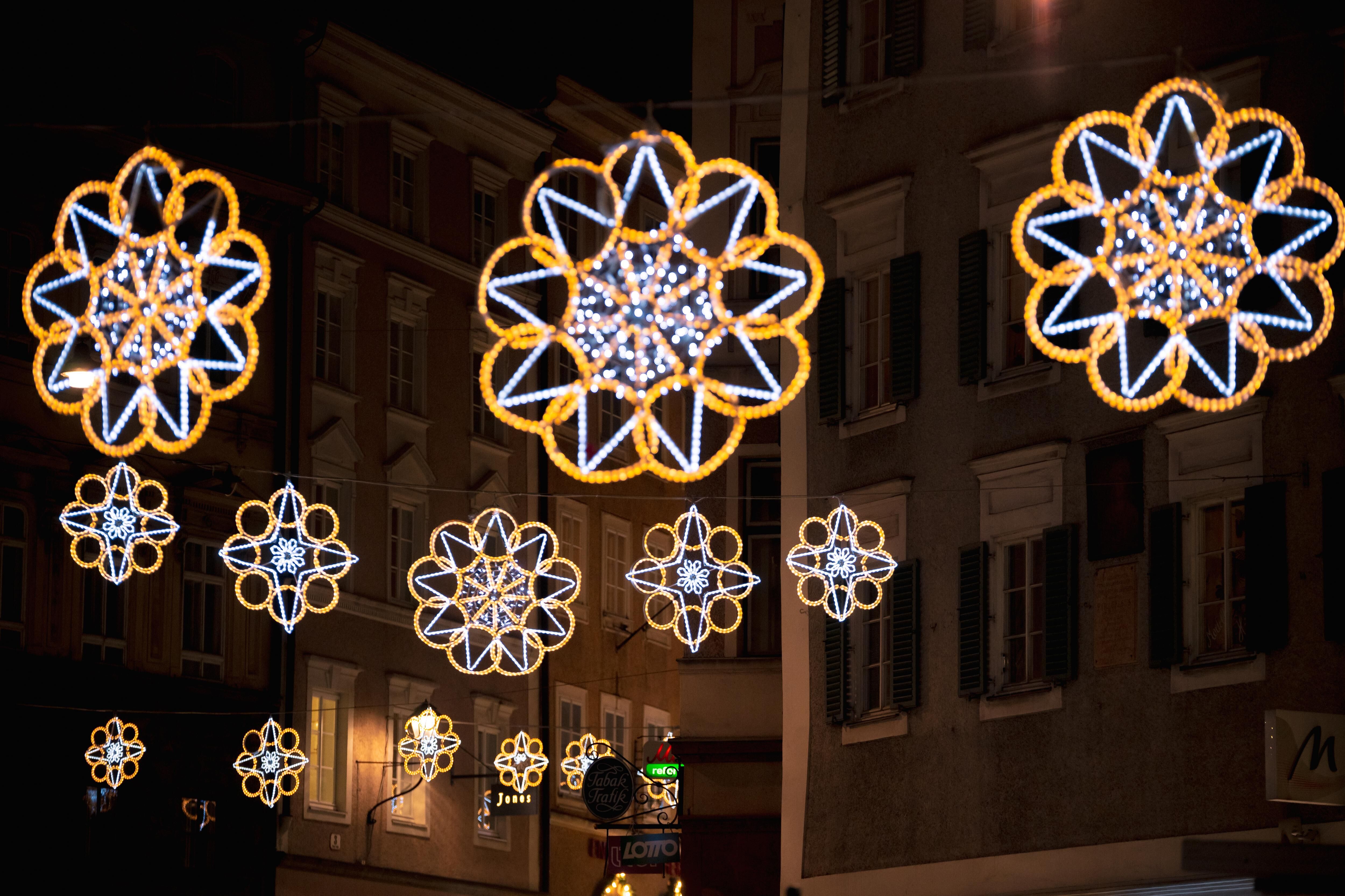 The city of salzburg during the christmas time