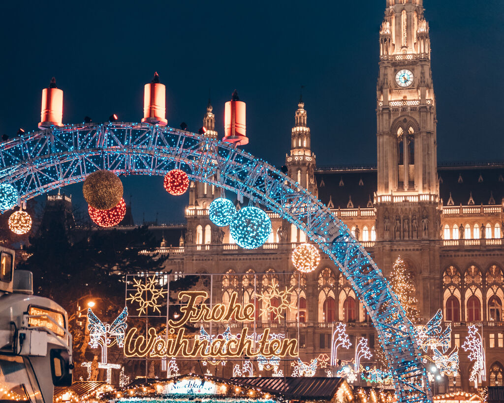 Christmas time in the city of Vienna