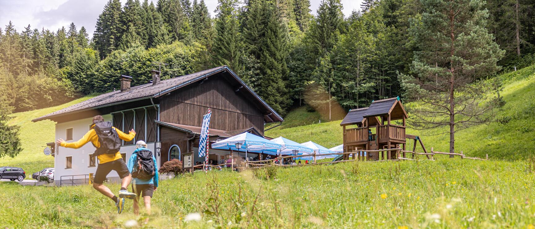 Hike in the Tiefenbachklamm gorge in the Alpbachtal valley