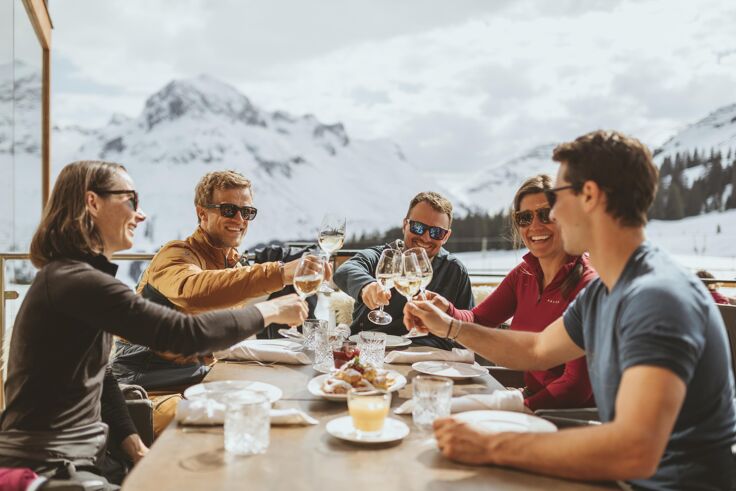 A mountain hut in the Arlberg region