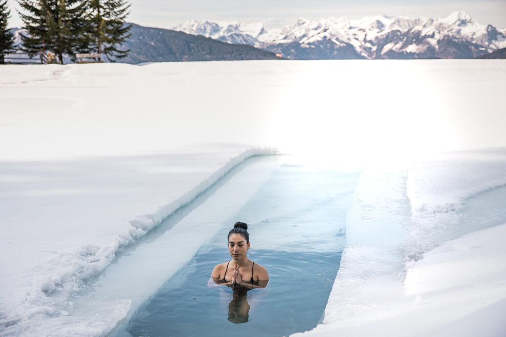 Eisbaden in Österreich