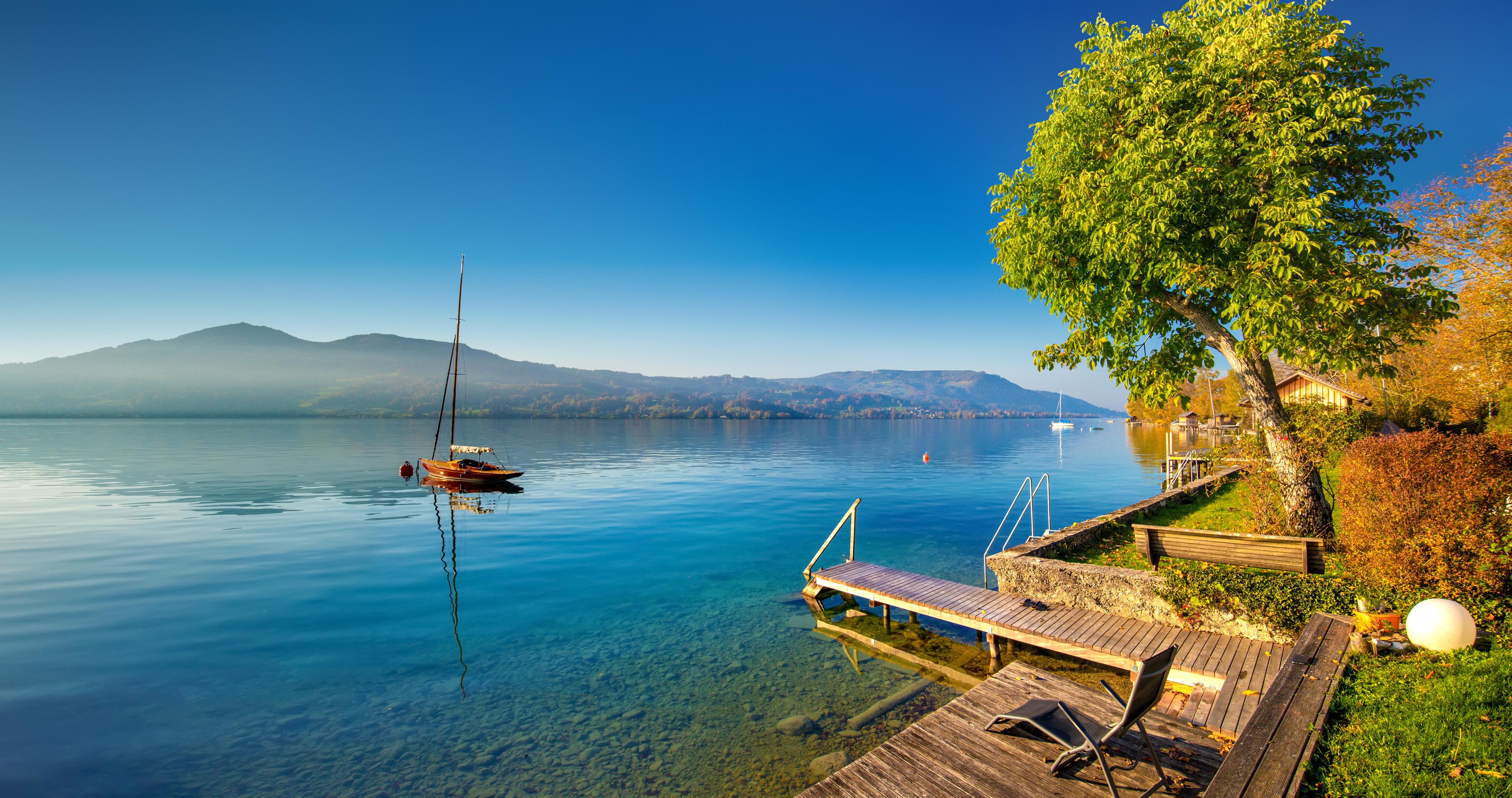 View of the lake Attersee