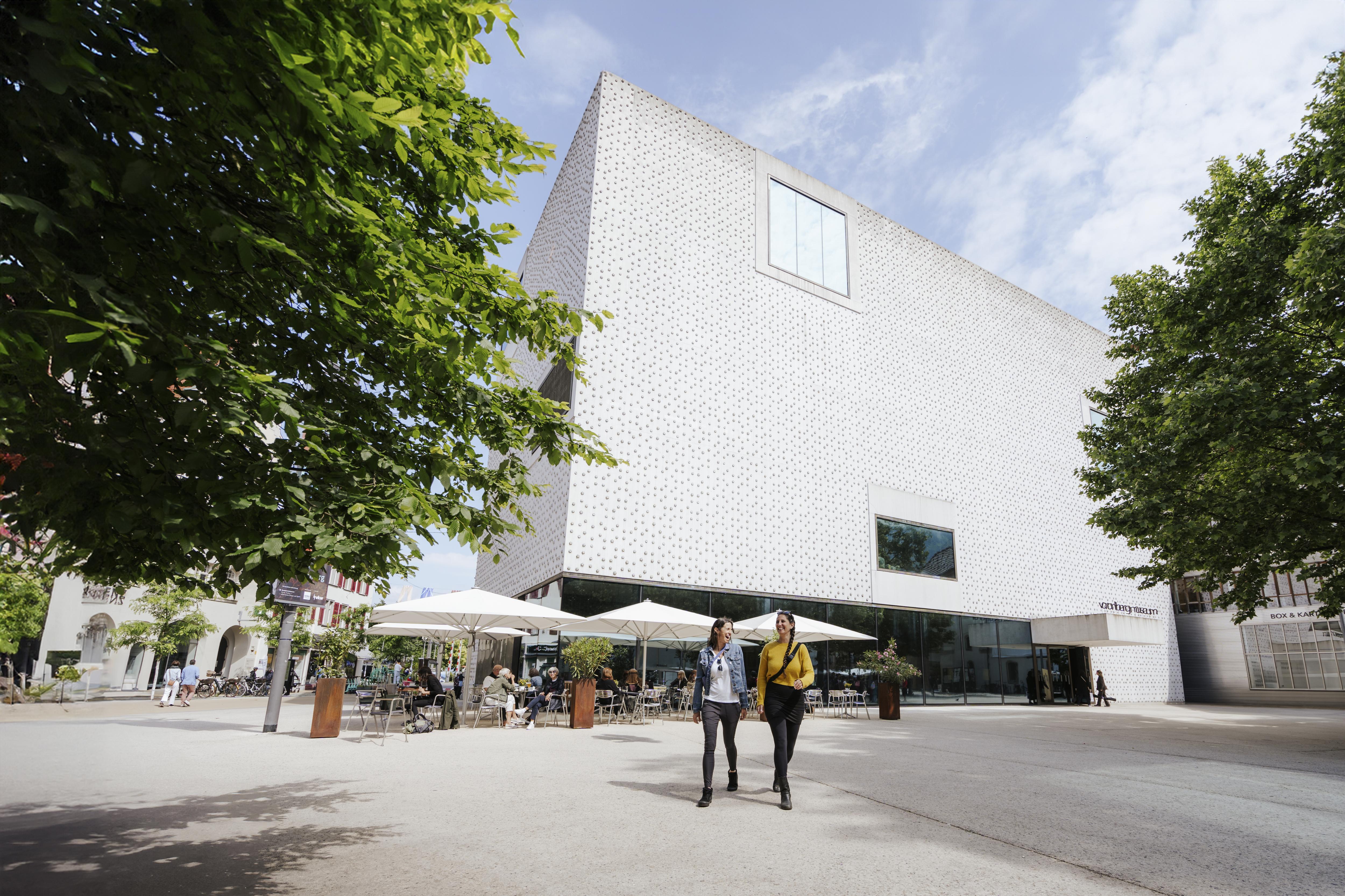 Bregenz, grüne Stadterlebnisse, Museum Vorarlberg, Außenaufnahme