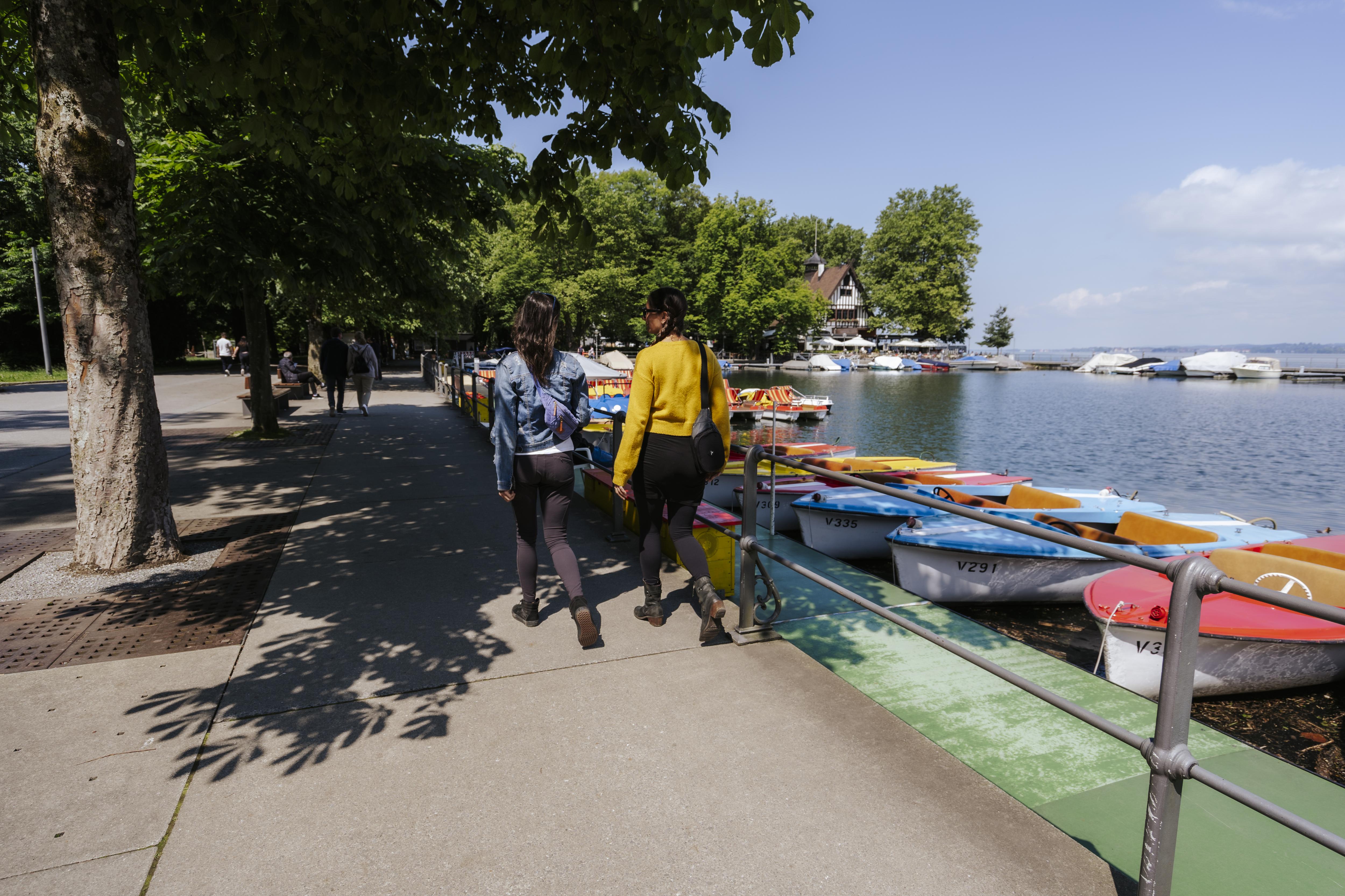 Bregenz, grüne Stadterlebnisse, Spaziergang am Bodensee