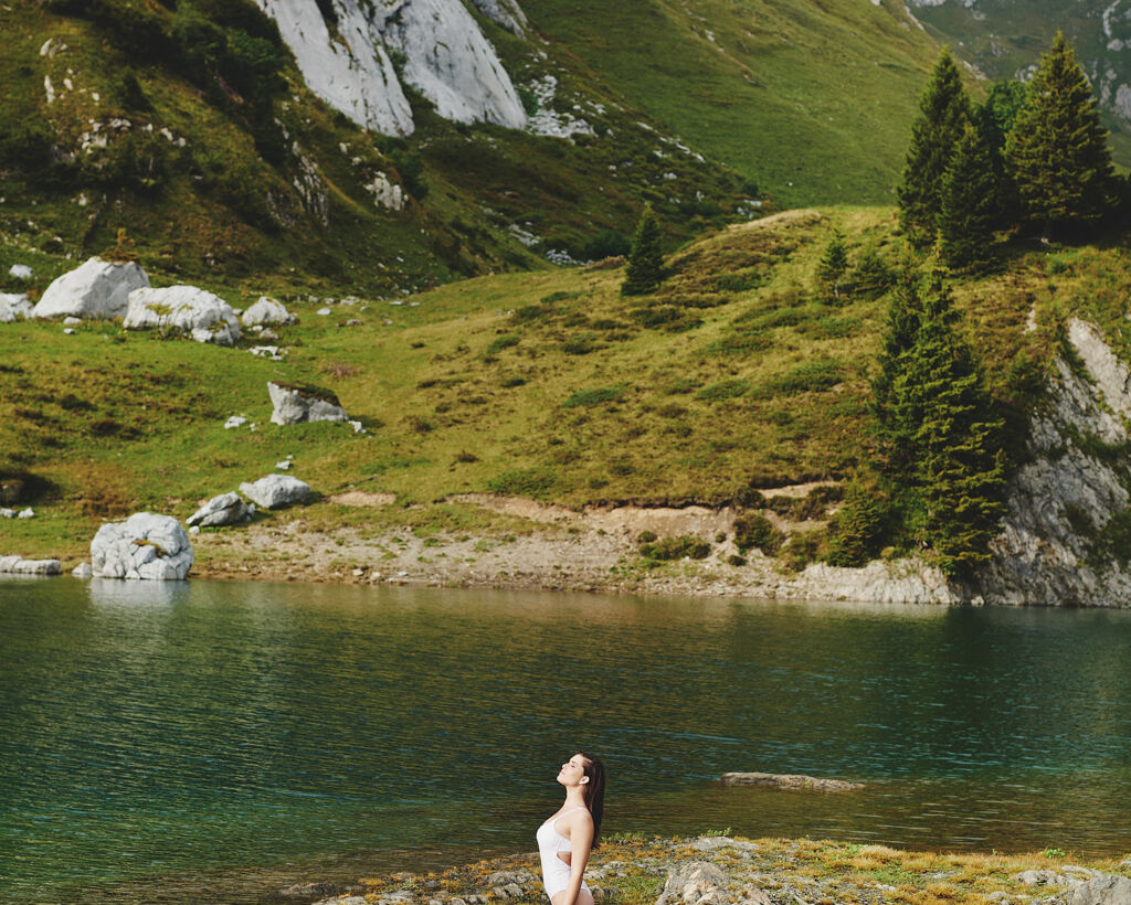 Burghotel Oberlech, mountain lake