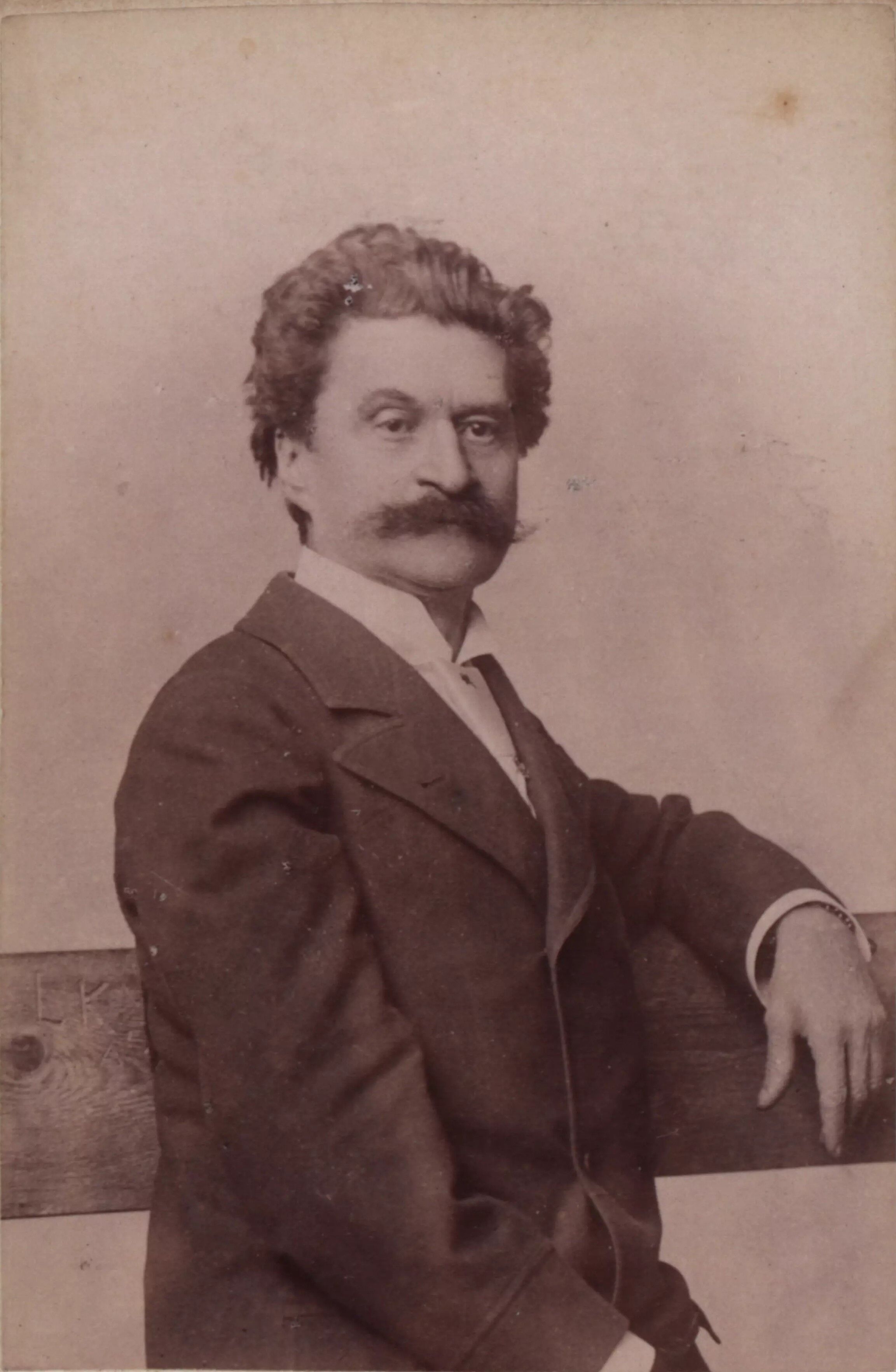 Der Kapellmeister und Komponist Johann Strauss Sohn, um 1894 (Bildausschnitt)