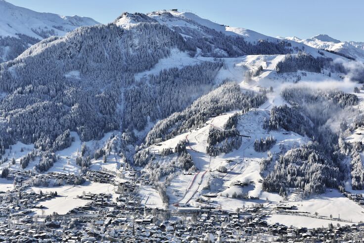 The ski run at the Streif