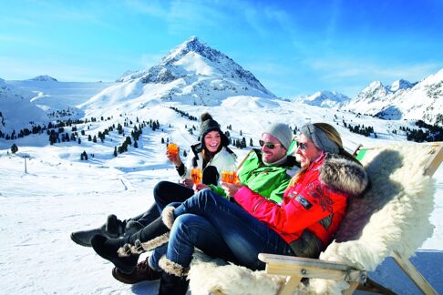 enjoying the sun in Kühtai - region Innsbruck