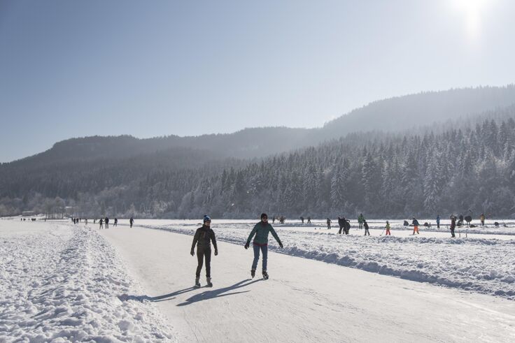 Eislaufen Kärnten Rauschelesee