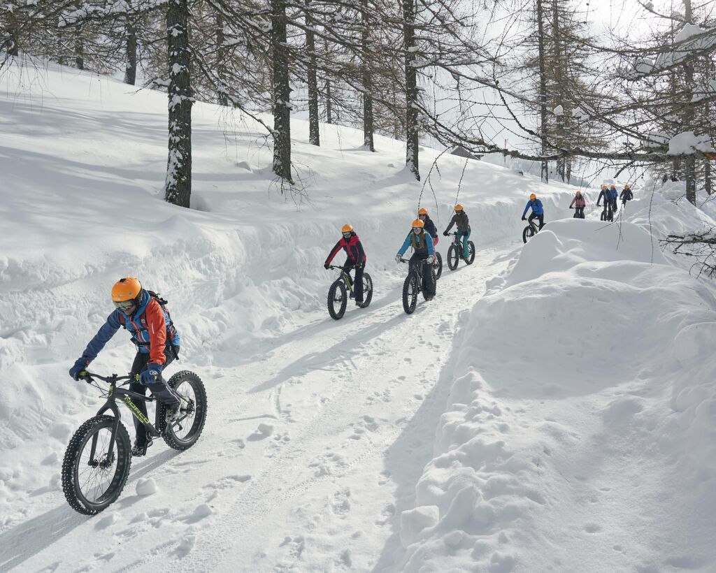 Különleges téli fatbike túra, Ramsau