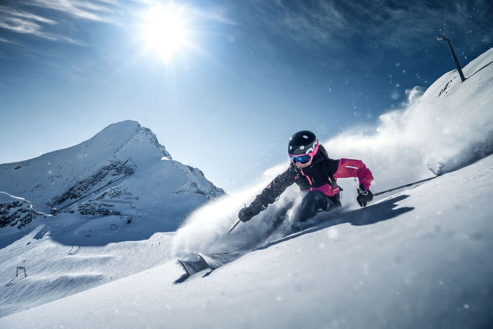 freeriding Kitzsteinhorn mountain