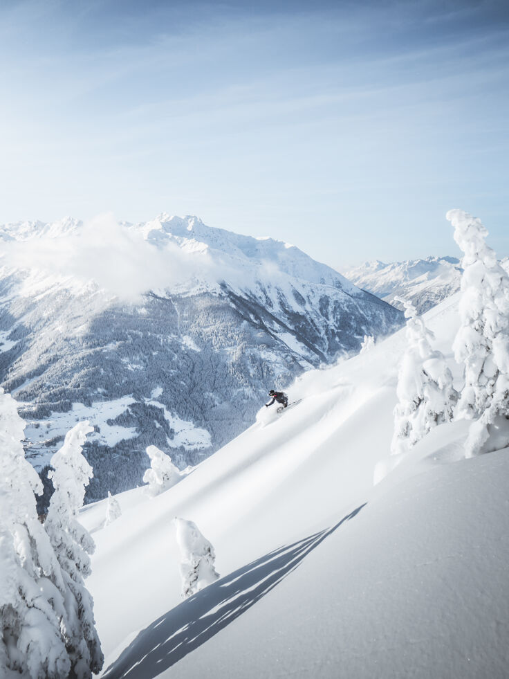 Freerider im Skigebiet Venet