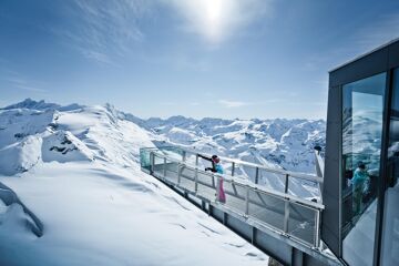 Summit platform on Kitzsteinhorn mountain