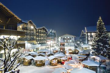 Huts at the Seefeld Christmas Market