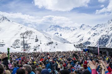 Top of the mountain concert in Ischgl