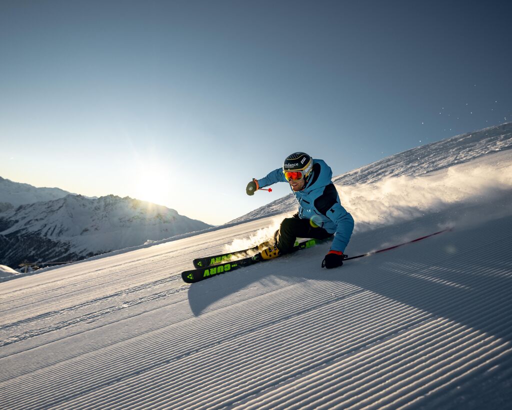 Skiing in the Ischgl ski resort