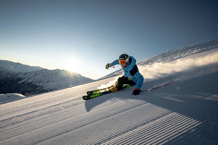 Skiing in the Ischgl ski resort