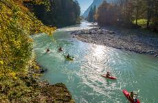 Kajak- és kenutúra a Saalach folyón