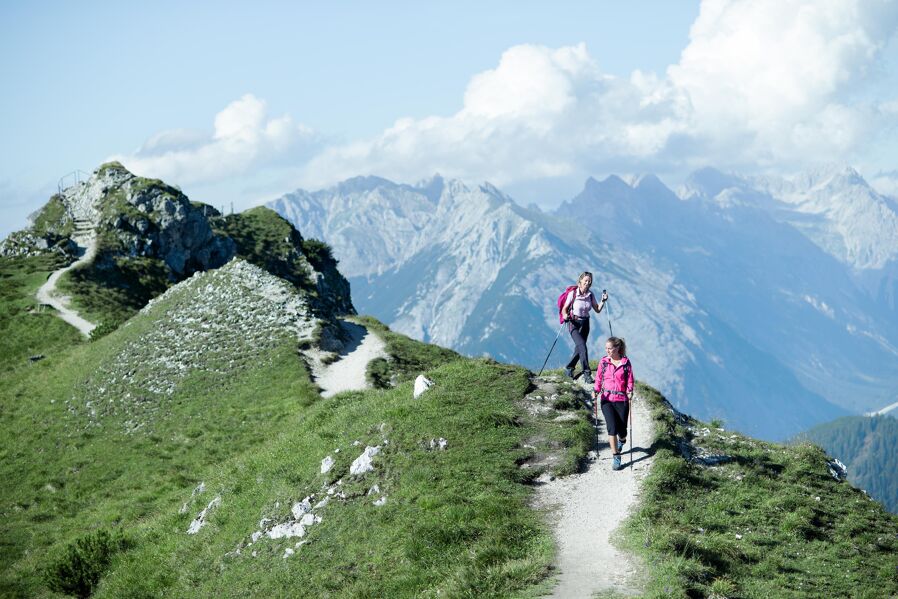 Karwendel high trail - hiking at Seefelder Joch