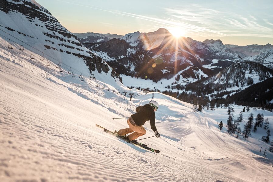 Pyhrn Wurzeralm Winter Skifahren