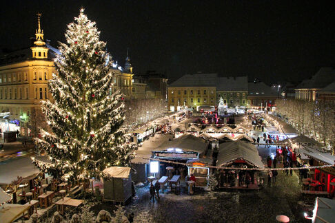 Christkindlmarkt v Klagenfurtu