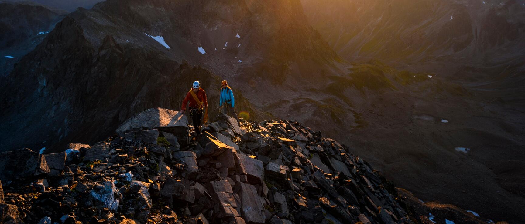 Via Ferrata: Mountaineering in the sunset