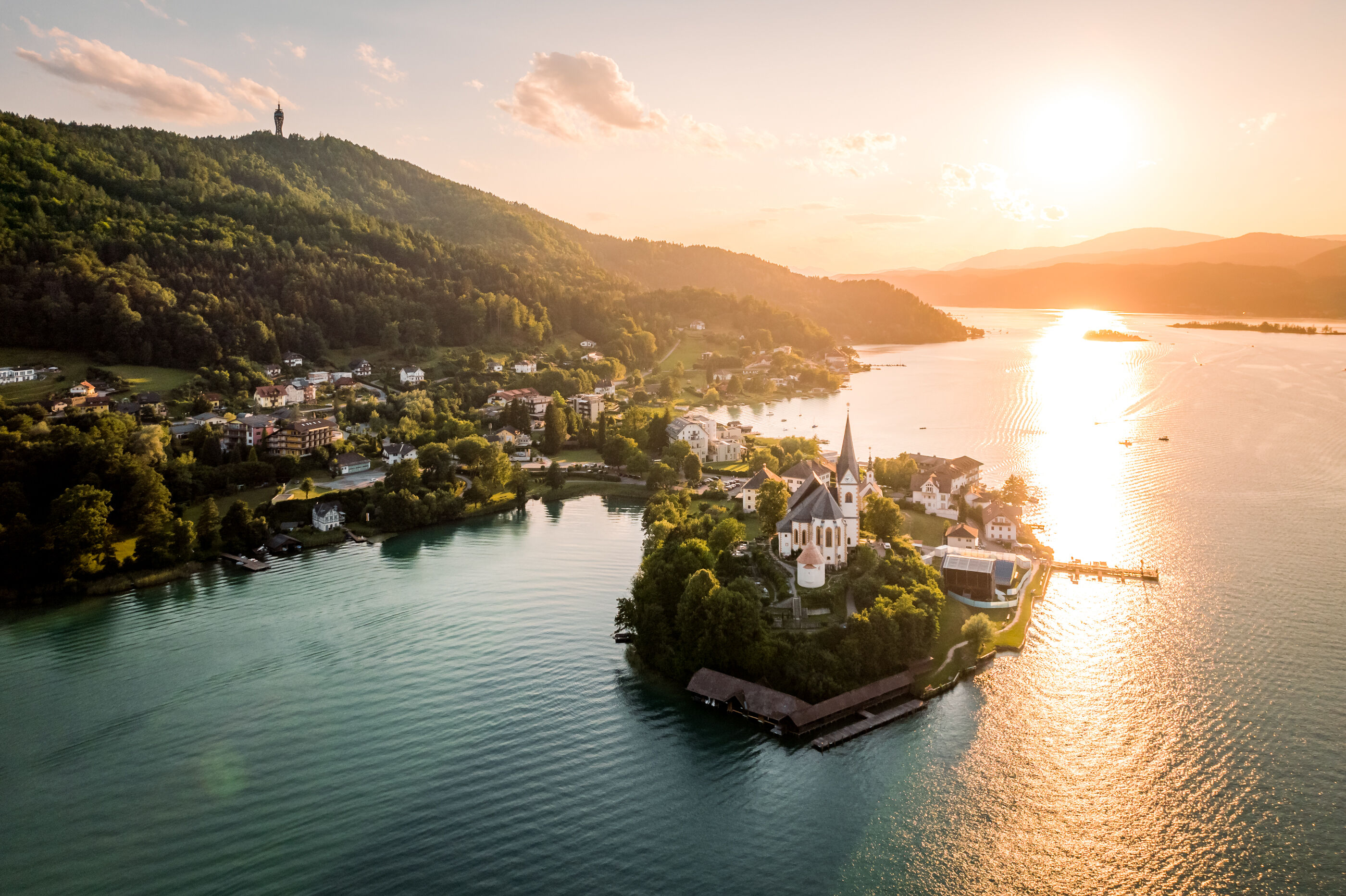 Blick auf Maria Wörth am Wörthersee