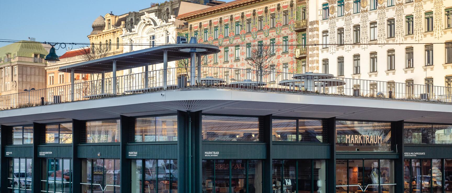 Marktraum am Naschmarkt, Außenansicht