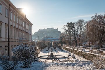 Mirabell Gardens Salzburg in Winter