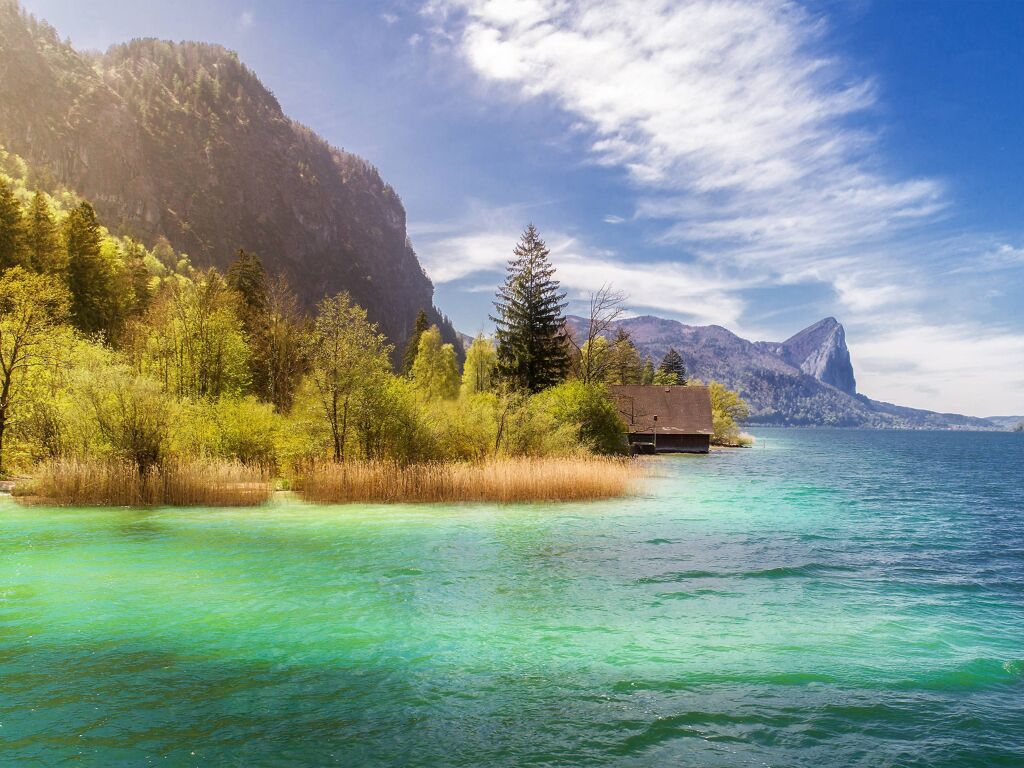 lake Mondsee in the Salzkammergut region