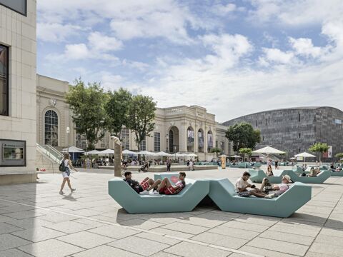 MuseumsQuartier main courtyard