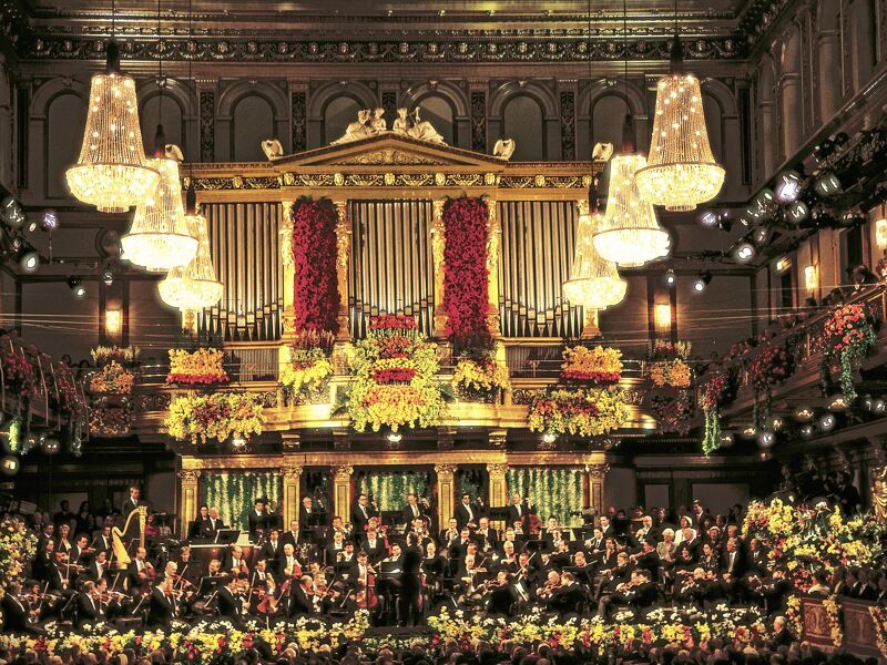 Concierto de Año Nuevo en el Musikverein en Viena