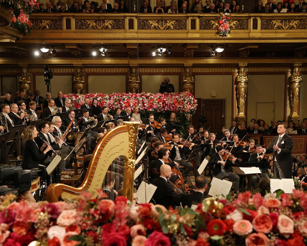 New Year's Concert of the Vienna Philharmonic ant the conductor Christian Thielemann