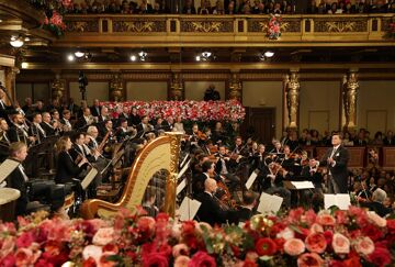 New Year's Concert of the Vienna Philharmonic ant the conductor Christian Thielemann